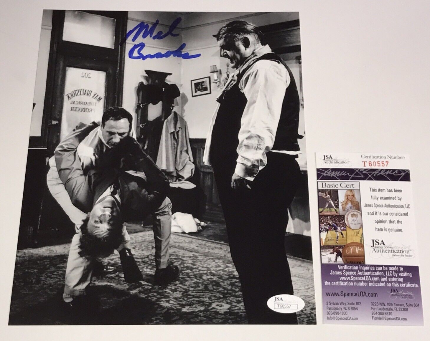 Mel Brooks PRODUCERS Signed 8x10 Photo Poster painting IN PERSON Autograph PROOF JSA COA