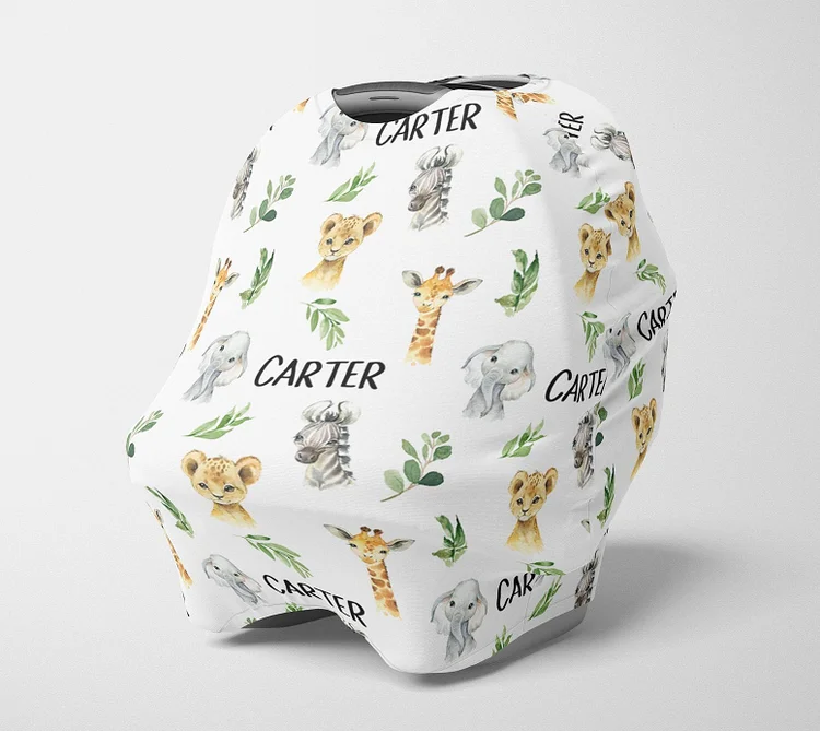 Personalized Animals Car Seat Canopy| Canopyl22