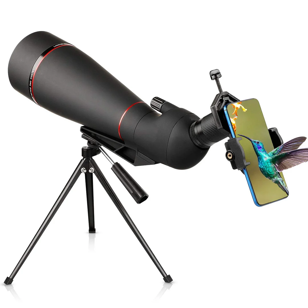 BEBANG Spotting Scope, 25-75x100 Spotting Scope with Tripod and Phone Adapter, Waterproof Spotting Scope for Bird Watching, Target Shooting, Hunting