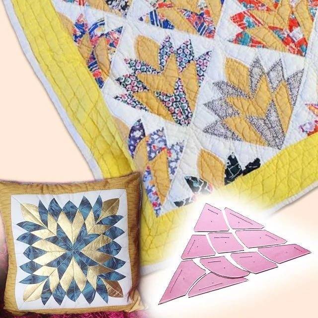 Cleopatra's Fan Quilt & Patchwork Template Set