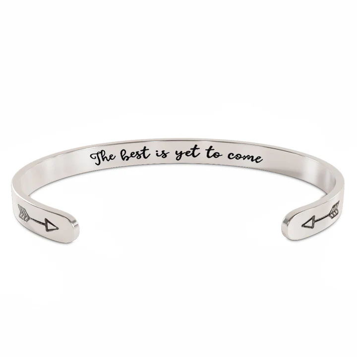For Anyone - The Best Is Yet To Come Arrow Bracelet
