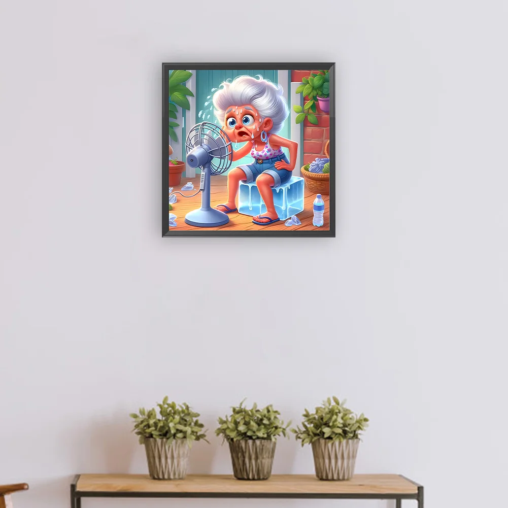 Diamond Painting - Full Round Drill - Grandma(Canvas|30*30cm)