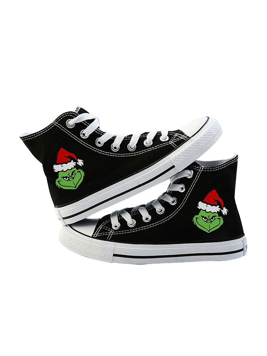 Grinch Canvas Shoes Classic High Top Shoes