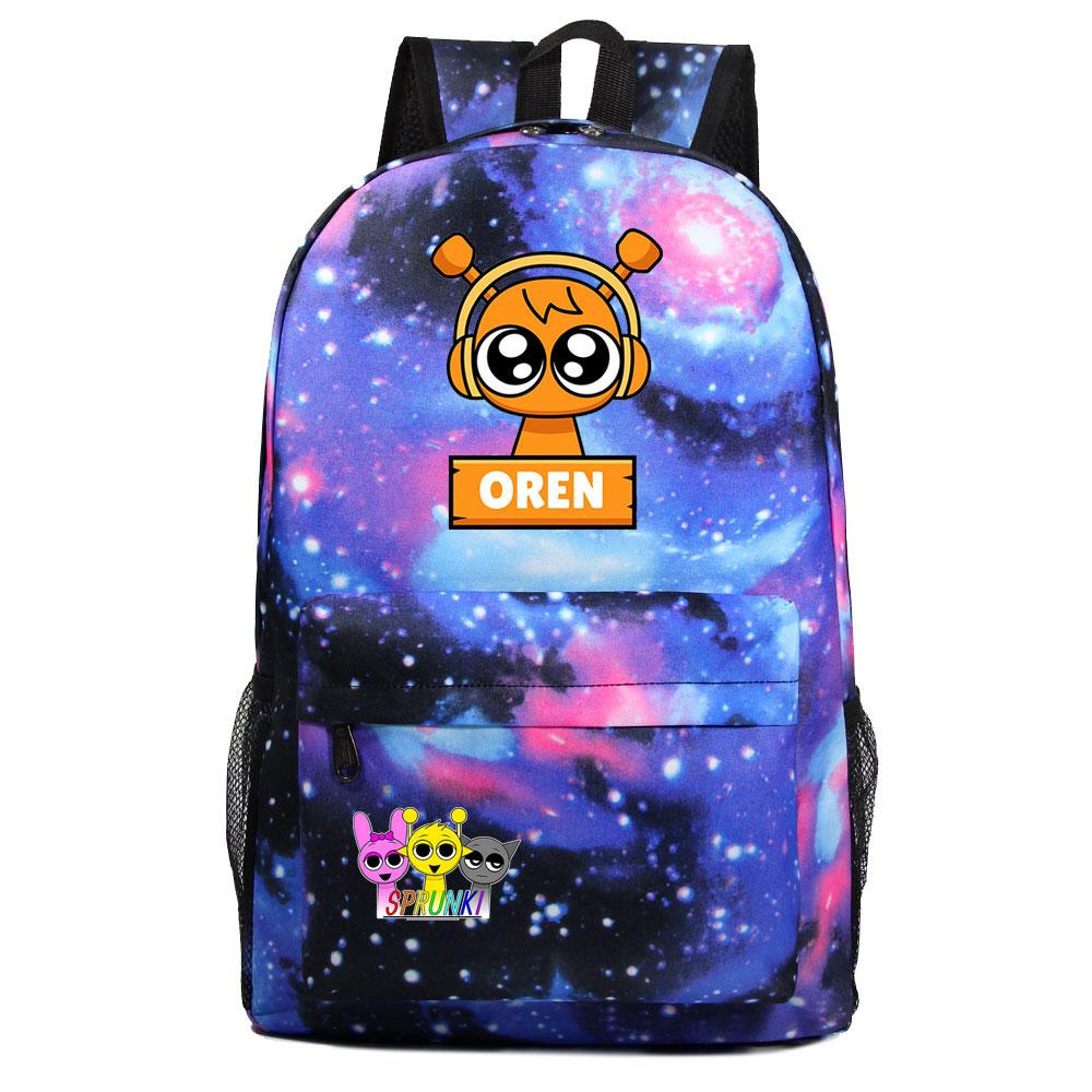 Mayoulove Sprunki Backpack Lightweight Design with Multiple Compartments for School Use-Mayoulove