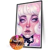 uk.everydayedeals (Limited Stock)Diamond Painting - Round AB Drills - Dark Candy Girl(45*65cm)
