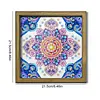 Diamond Painting Special Shaped Drill Mandala With Frame(8.46x8.46inch)