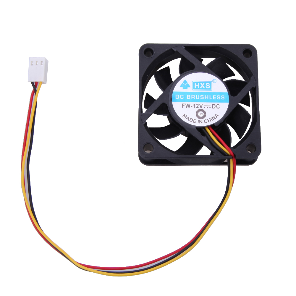 

12V Dc 6Cm Pc Cooling Portable Fan Ball Bearing 3 Pin Connector P4, 501 Original
