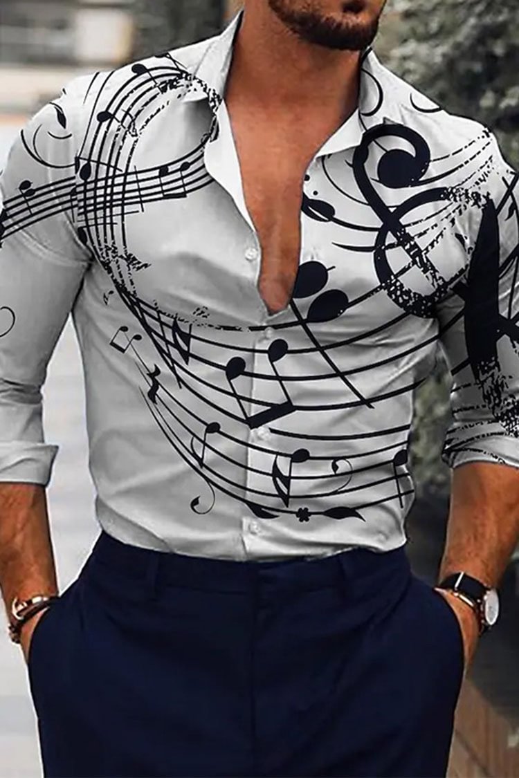 Tiboyz Fashion Colorblock Casual Long Sleeve Shirt