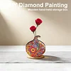 Wings DIY, k&uuml;nstlerische Vase, Desktop, Diamantkunstset, doppelseitiger Bohrer, Wohnaccessoire