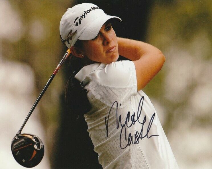 NICOLE CASTRALE SIGNED LPGA GOLF 8x10 Photo Poster painting #4 Autograph PROOF