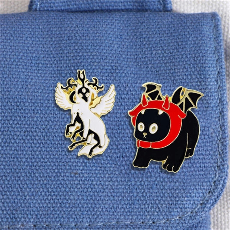 Retro Funny Punk Animal Alloy Stoving Varnish Plating Unisex Brooches