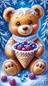 Luxury AB Velvet Diamond Painting Kit - Teddy Bear