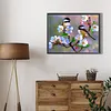 Fleurs et oiseaux, fraise ronde 5D &agrave; points diamant&eacute;s, peintures d&rsquo;arts plastiques pour adultes/d&eacute;butants, id&eacute;es cadeaux d&eacute;co int&eacute;rieur, kits de peint