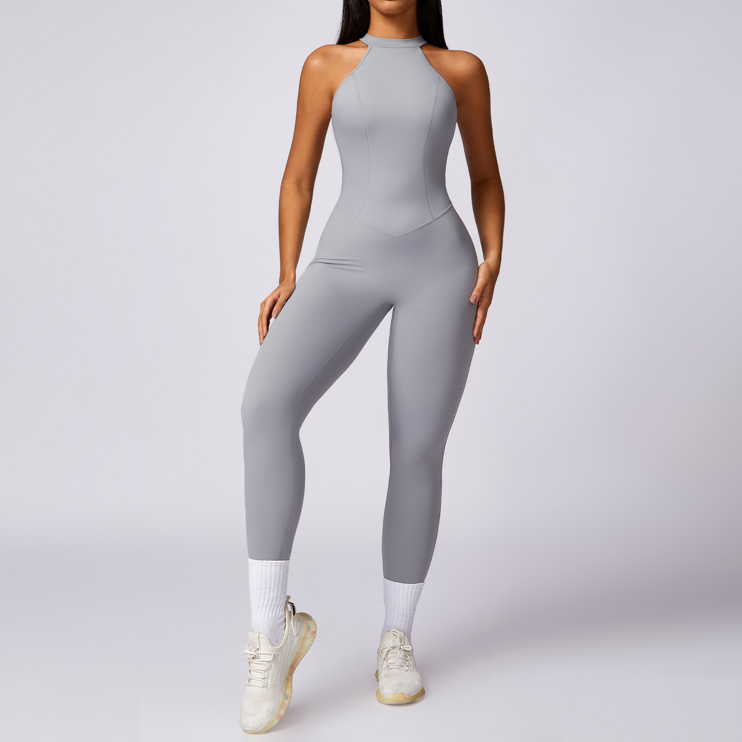 Lidudu Romper Backless Set Workout Jumpsuit Fitness Bodysuit Siamese Sportswear Women Tracksuit Gym Clothes One-piece Playsuit Yoga Set