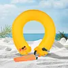 Inflatable Life Jacket Adult Round Buoys Rescue Waist Ring for Kayaking Swimming