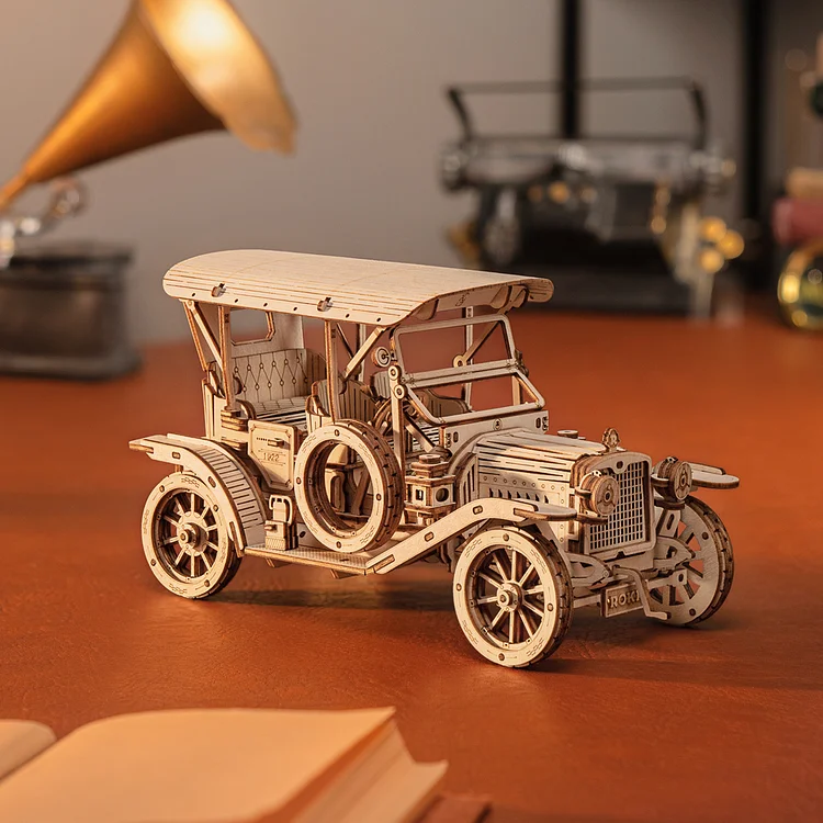 ROKR Vintage Car 3D Wooden Puzzle MC801 - Small Addictions RC