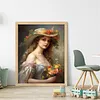 Victorian Woman-11CT Stamped Cross Stitch 40*50cm/15.75*19.69in