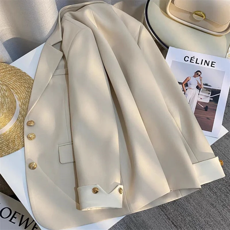 Toloer Toloer Spring Dress New Advanced Design Sense Blue Suit Jacket Female Korean Foreign Style Korean Version Casual Small Suit Female-Outfit Ideas