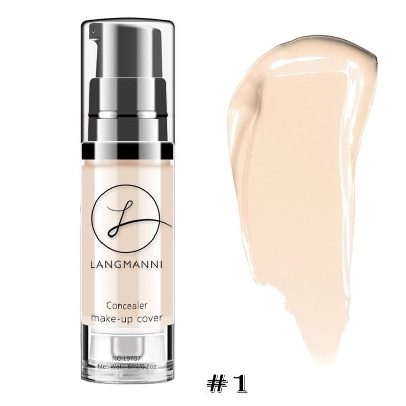 Hot Face Concealer Cream Foundation Cover Pores Dark Circles Brighten Face Makeup Corrector Primer Base Maquiagem 6color