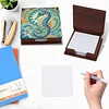 Wooden DIY Seahorse Diamond Painting Kit Note Box with 160 Papers for Office