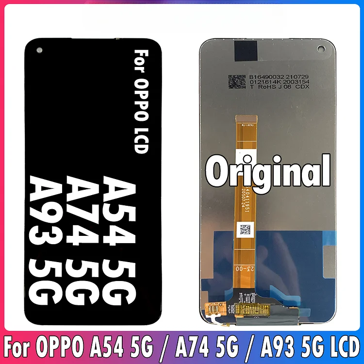 6.5" Original A93 5G Screen For Oppo A54 5G LCD Display Touch Digitizer For Oppo A74 5G LCD Repair Parts