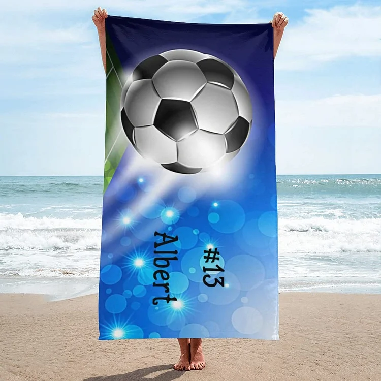 Personalized Soccer Beach Towel For Summer&Beach|DYTowel228