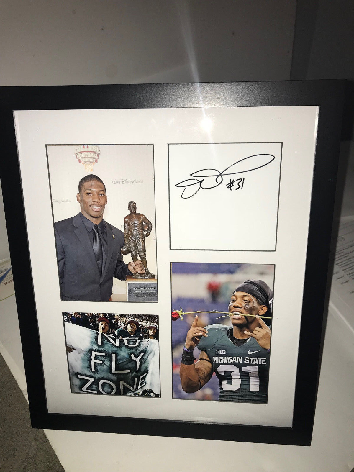 Darqueze Dennard MSU autographed signed Photo Poster painting frame Michigan State Spartans