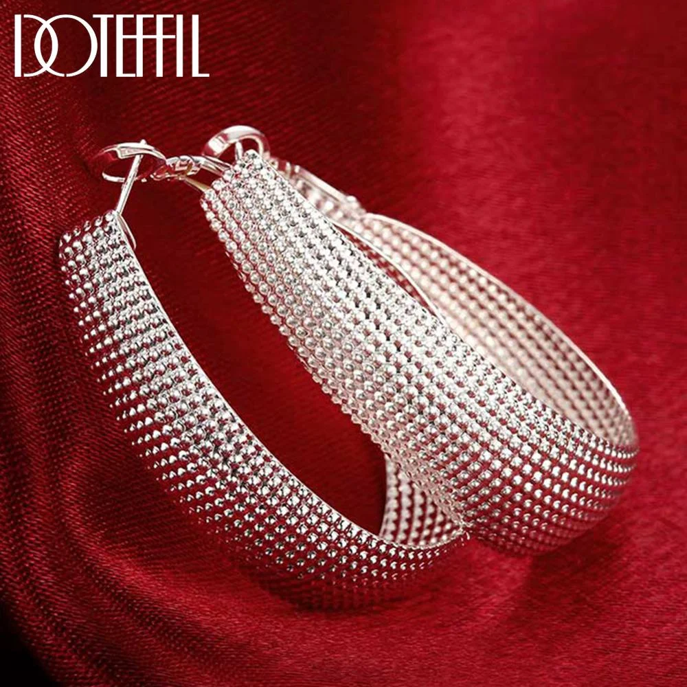 DOTEFFIL New 925 Sterling Silver Earring Women Earrings For Jewelry 