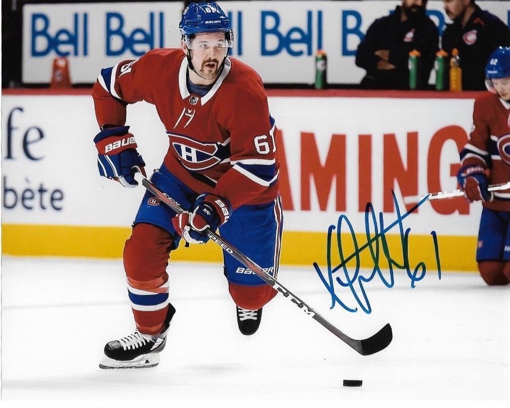 Montreal Canadiens Xavier Ouellet Signed Autographed 8x10 NHL Photo Poster painting COA #2