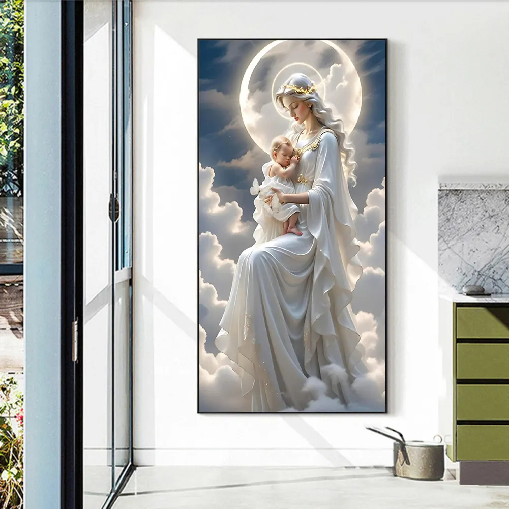 Diamond Painting - Full Round Drill - Angel Virgin(Canvas|40*70cm)