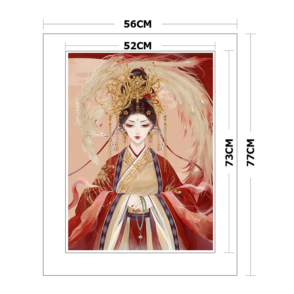 DIY Stamped Cross Stitch 11CT Embroidery 56*77cm - Beauty