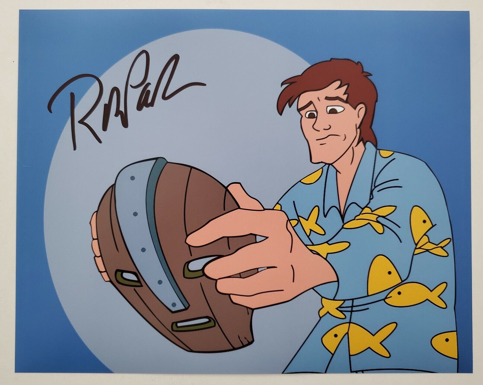 Rob Paulsen Signed The Mask 8x10 Photo Poster painting Voice Actor Animaniacs Pinky & Brain RAD