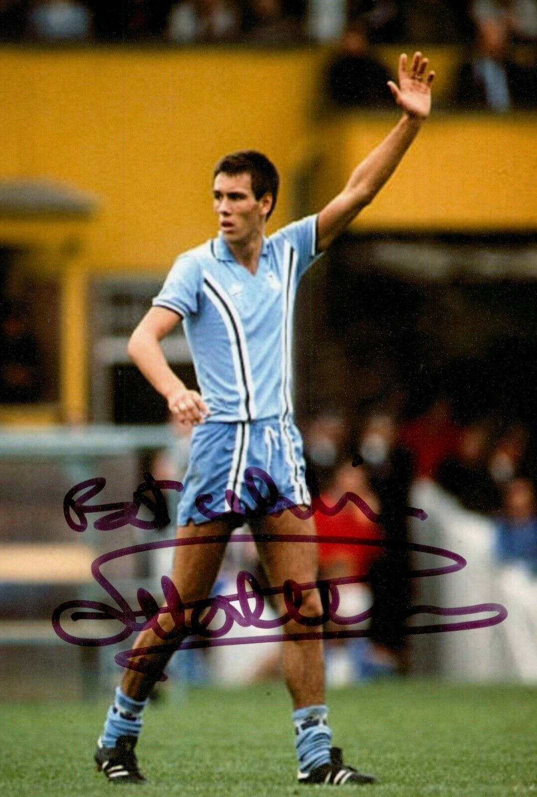 Mark Hateley Hand Signed 6x4 Photo Poster painting Coventry City Rangers AC Milan Autograph +COA