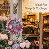 Hummingbird Welcome 5D DIY Diamond Painting Dots Pendant with Crystal Special Shape Rhinestone Diamond Art Window Hanging Ornament Single-Sided Drill 7.76x7.68inch for Home Garden Wall Door Decor