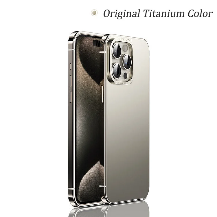 Titanium Steel iPhone15 Series Mobile Phone Case Anti-fall Protective Vover