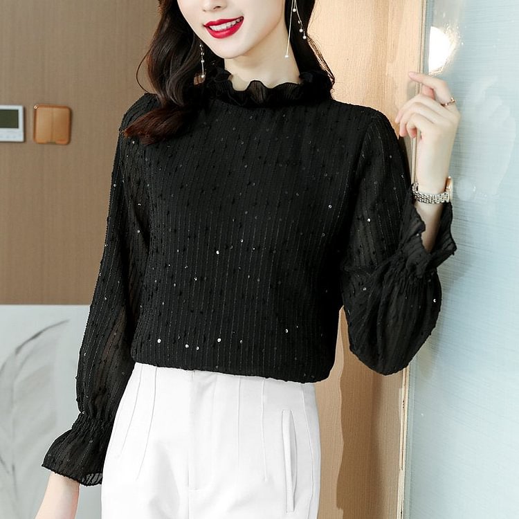 Plain Elegant Shirts & Tops