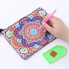 Diamond Painting Mandala Single Side PU Cosmetic Bag Ladies Clutch