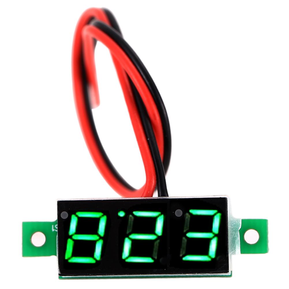 

Two Wire 0.28inch LCD Mini Digital DC Voltmeter Gauge Voltage Detector, 501 Original