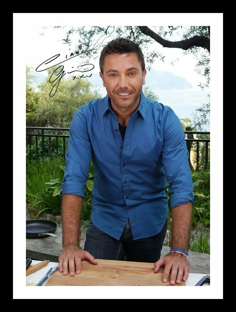 Gino D'acampo Autograph Signed & Framed Photo Poster painting 1