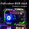 Cyberpunk Digital Desk Clock Creative Electronic Clock DIY Soldering Kit Game Ornament