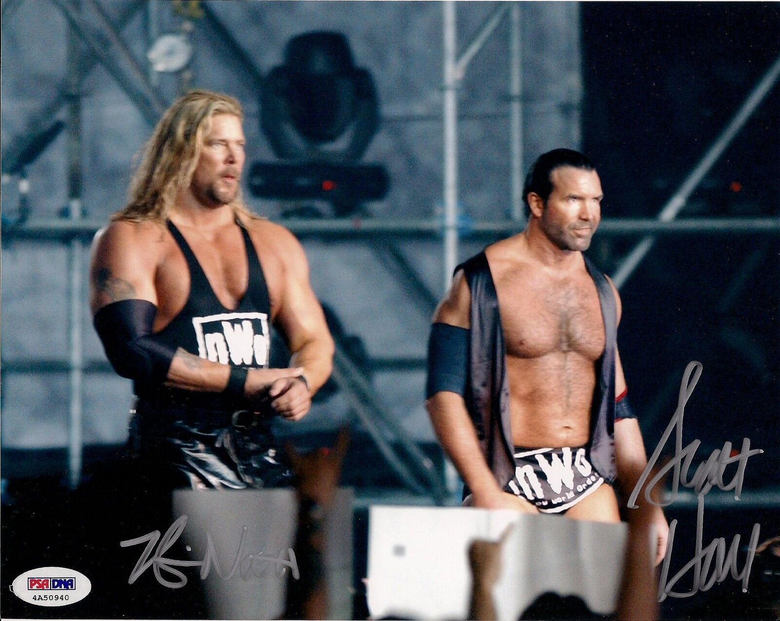 Scott Hall & Kevin Nash Signed NWO 8x10 Photo Poster painting PSA/DNA COA WWE Wrestlemania WCW