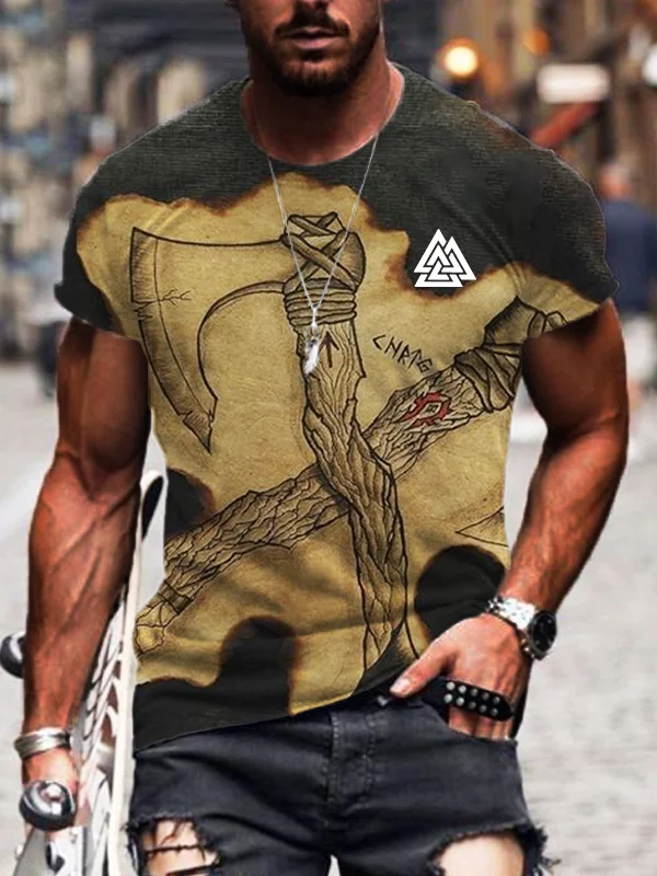 BrosWear Men's Viking Ax T-Shirt