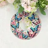 2pcs/set DIY Flowers Hanging Mirror Diamond Art Wall Door Decoration Kit