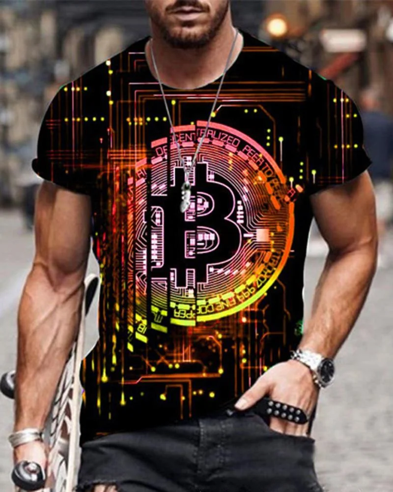 Men Print Casual T-shirts-05
