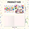6Pcs carte de voeux d&rsquo;anniversaire-bricolage