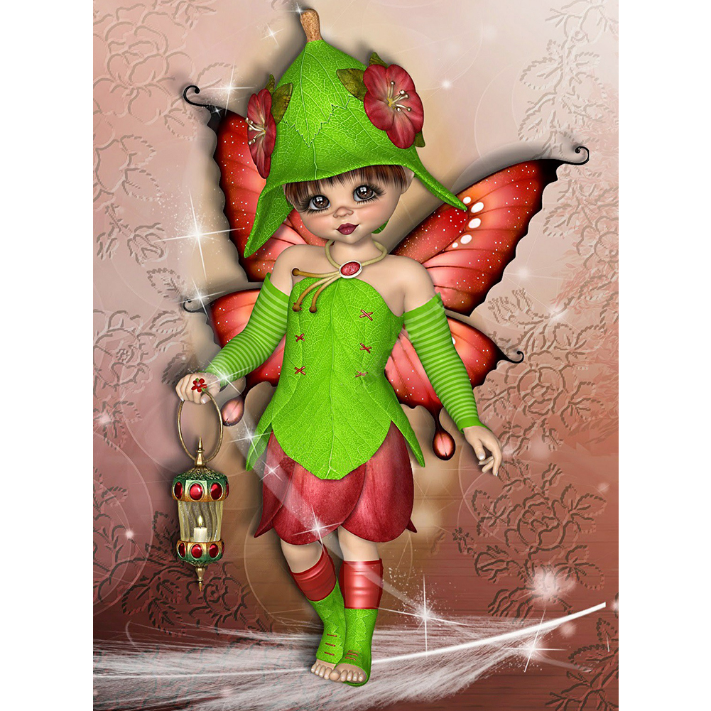 

(Multi-Size) Fairy Girl - Round/Square Drill Diamond Painting, Square diamond 30*40cm, 501 Original
