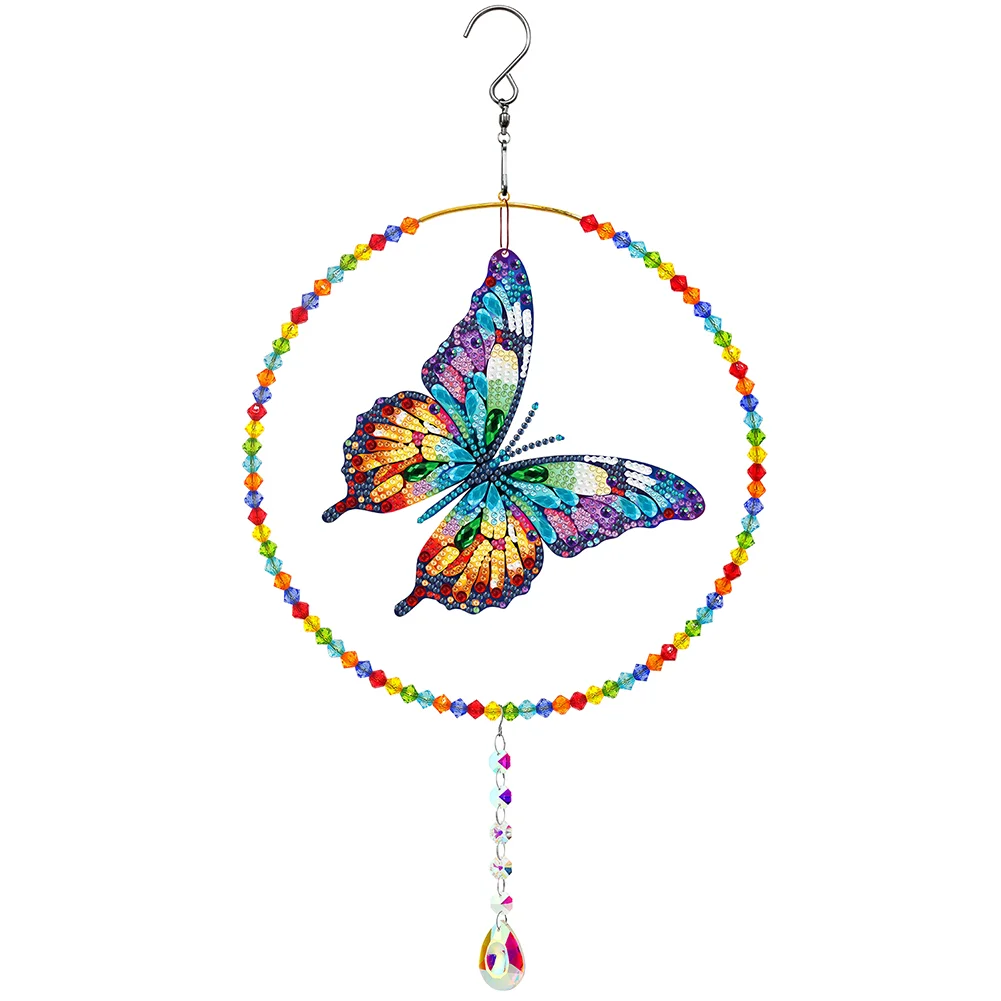 DIY Butterfly Suncatcher Diamond Painting Hanging Pendant Crystal Painting Ornament