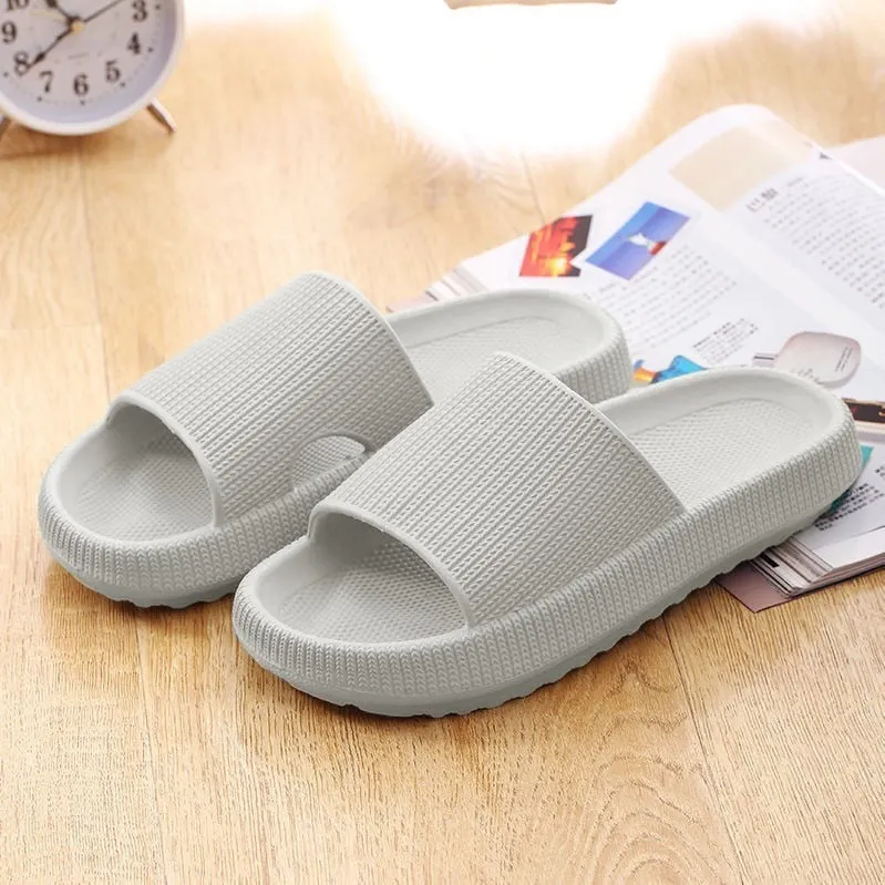 Women Thick Platform Cloud Slippers Eva Soft Sole Slippers Summer Beach Slide Sandals Leisure Man Bathroom Anti-Slip Shoes