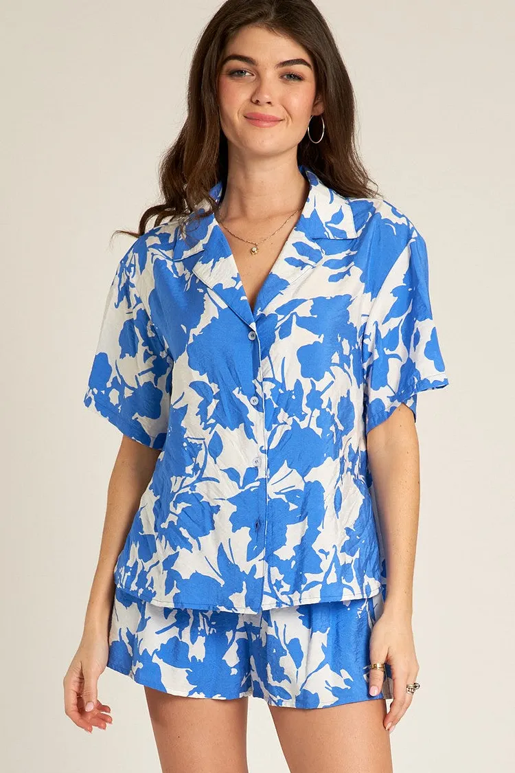 Cabana Club Button Down Blouse