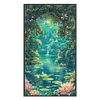 Moonlight Over Lotus Pond-14CT Stamped Cross Stitch 40*70cm/15.75*27.56in(Big Size) tapestrymarket
